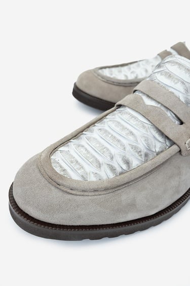  Valmenti Erkek Hakiki Deri Bej Loafer Ayakkabı