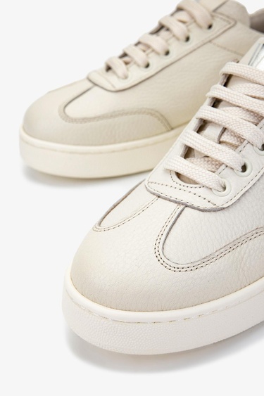  Valmenti Kadın Hakiki Deri Bej Sneakers & Spor Ayakkabı