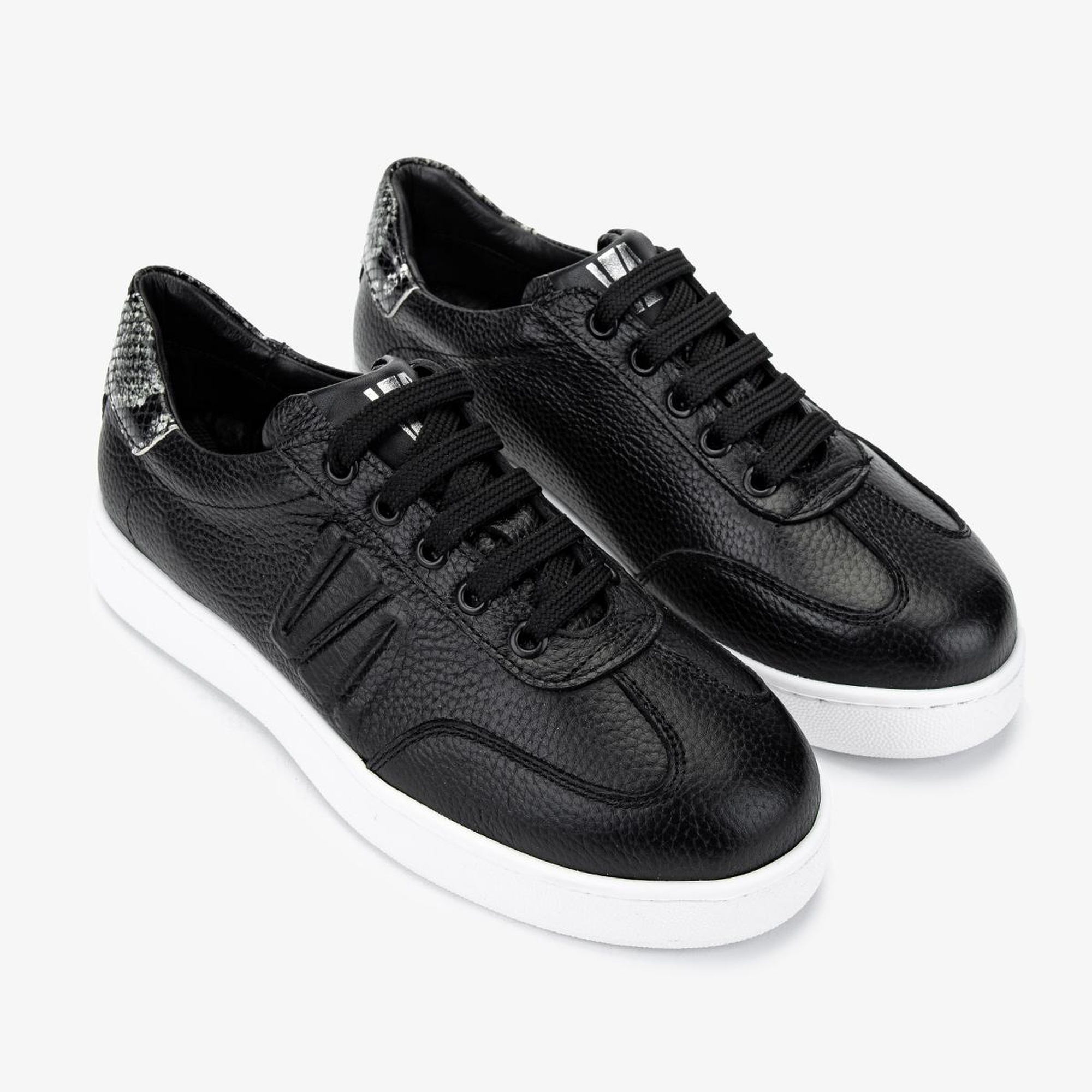 Valmenti Kadın Hakiki Deri Siyah Floter Sneakers & Spor Ayakkabı