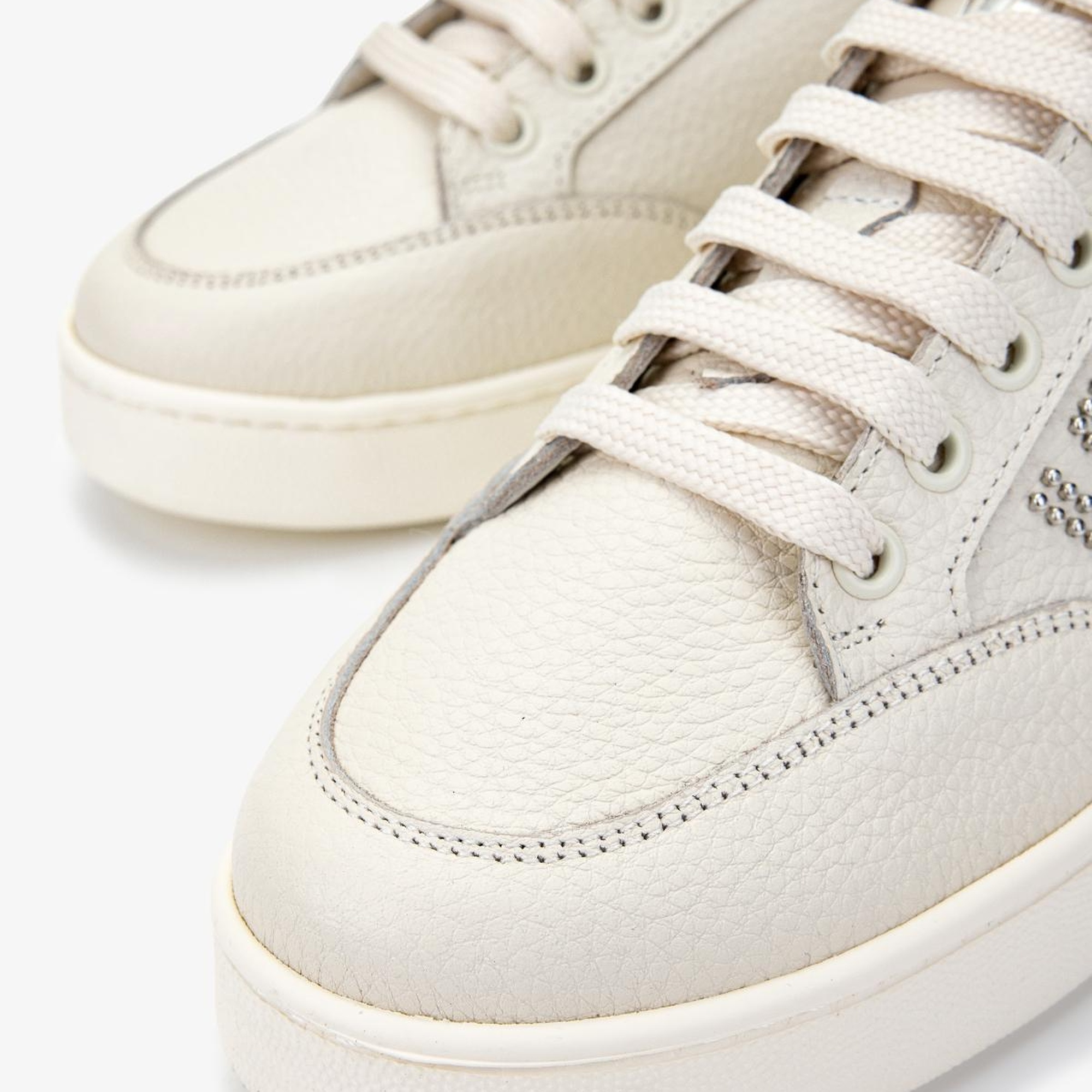 Valmenti Kadın Hakiki Deri Bej Sneakers & Spor Ayakkabı