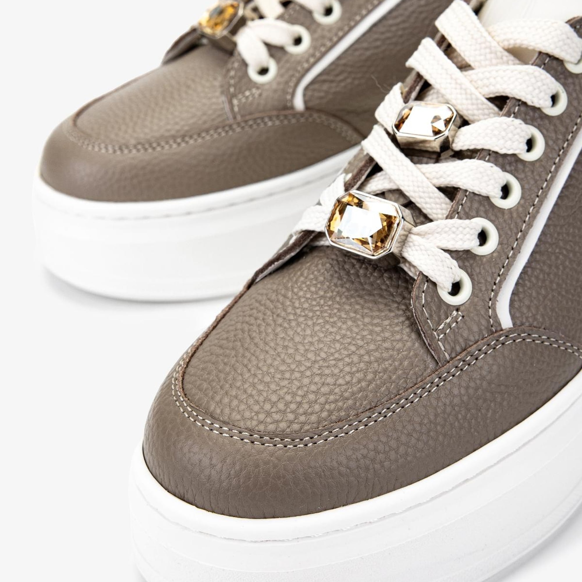 Valmenti Kadın Hakiki Deri Vizon Sneakers & Spor Ayakkabı