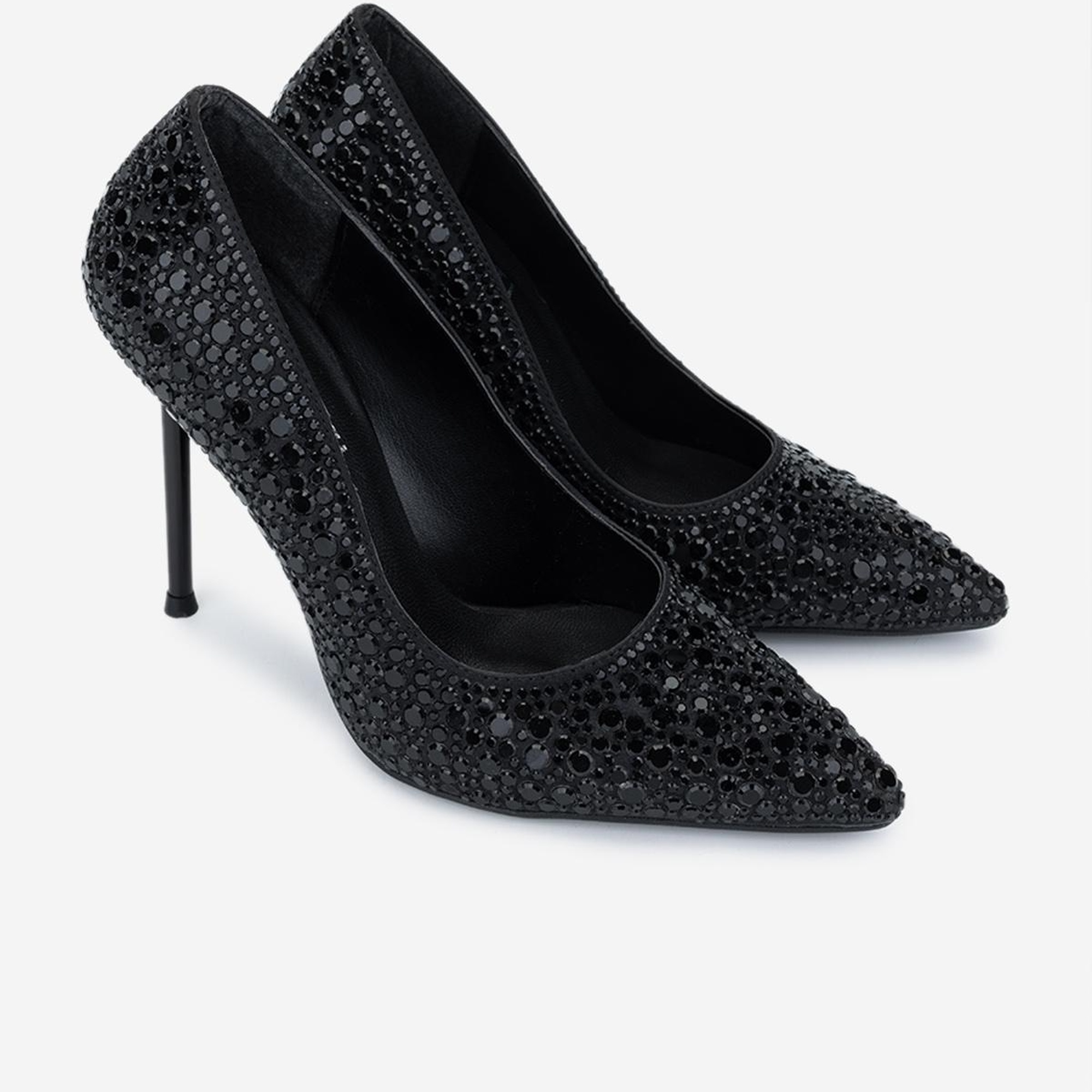 Valmenti Kadın Vegan Siyah Topuklu Ayakkabı