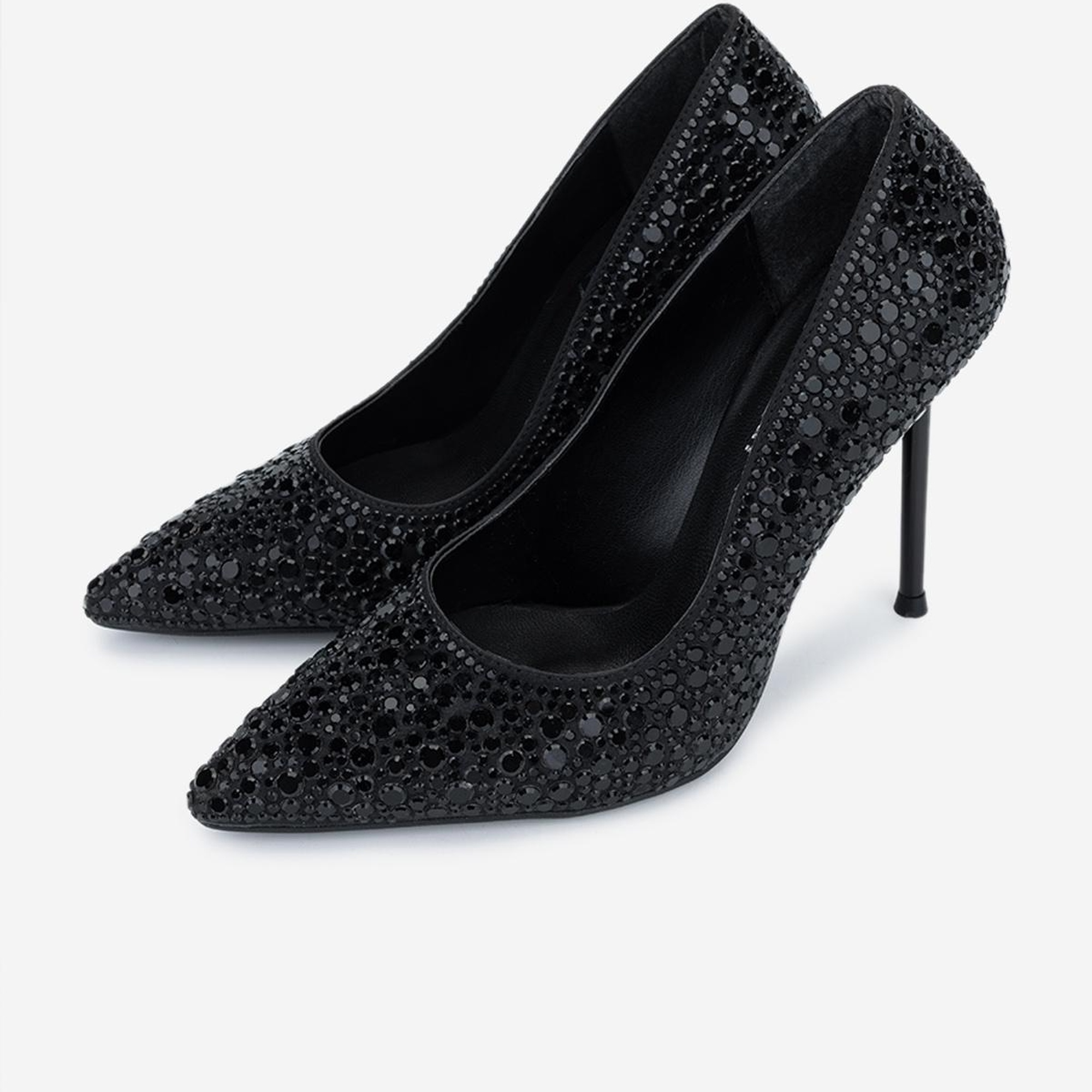 Valmenti Kadın Vegan Siyah Topuklu Ayakkabı