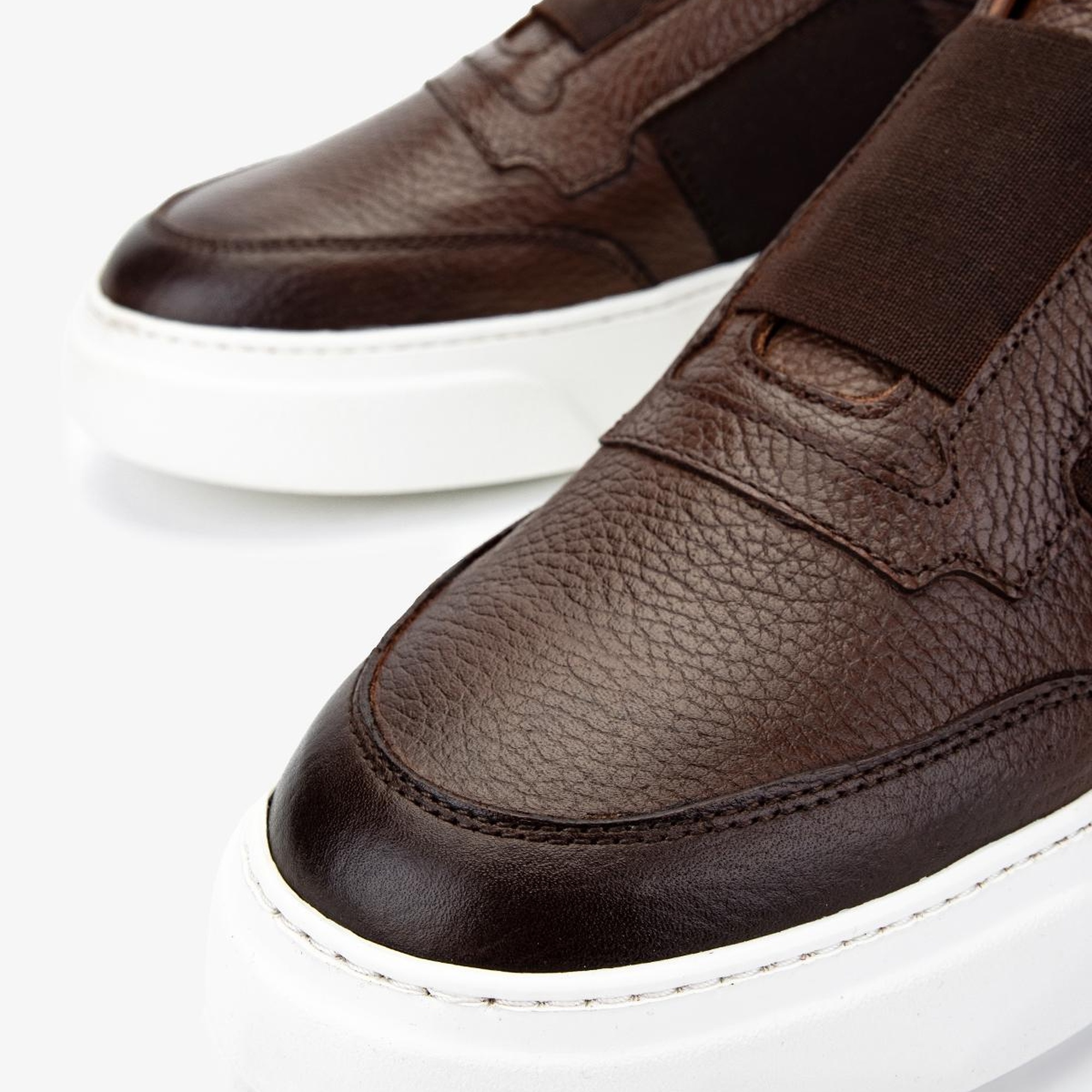 Valmenti Erkek Hakiki Deri Kahverengi Sneakers & Spor Ayakkabı