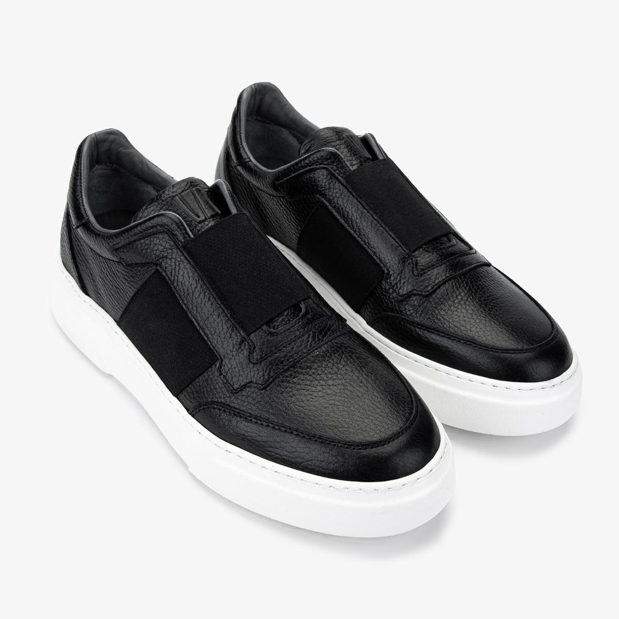 Valmenti Erkek Hakiki Deri Siyah Sneakers & Spor Ayakkabı