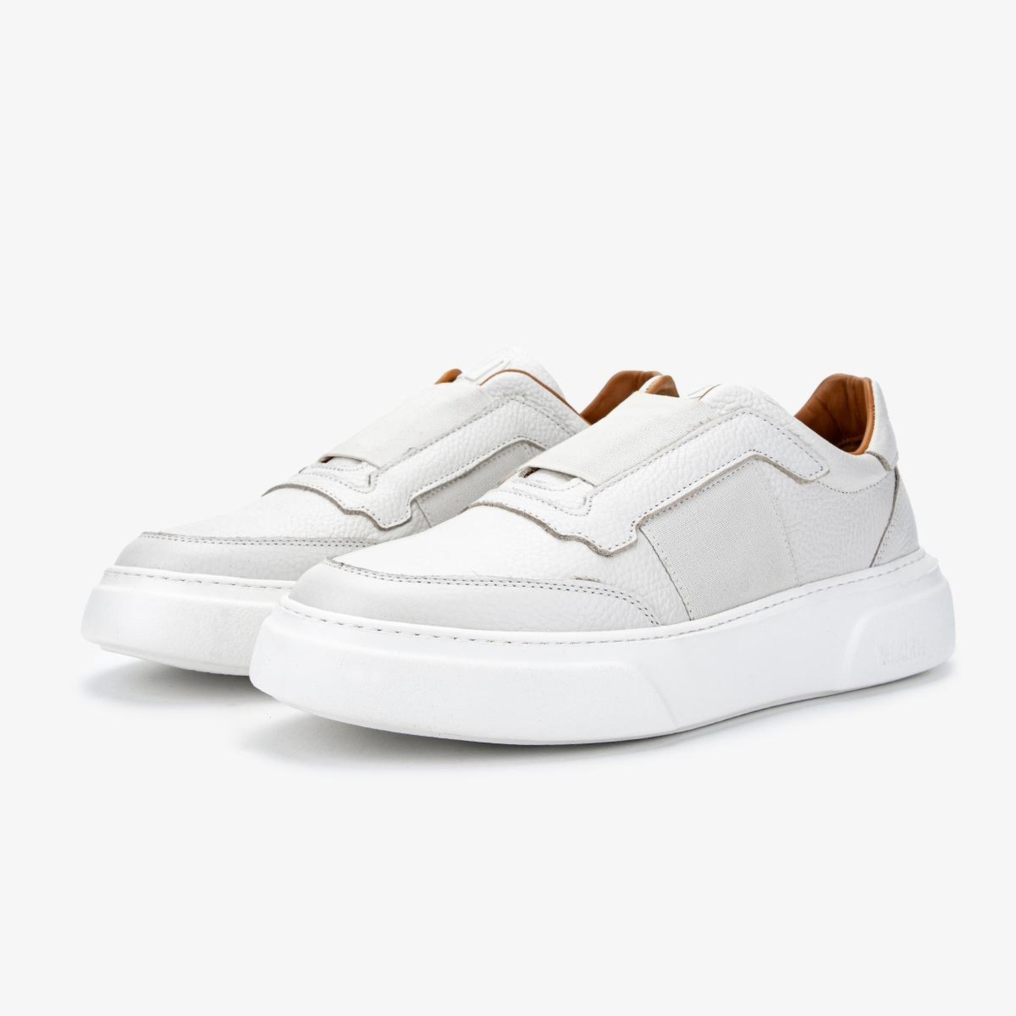 Valmenti Erkek Hakiki Deri Beyaz Sneakers & Spor Ayakkabı