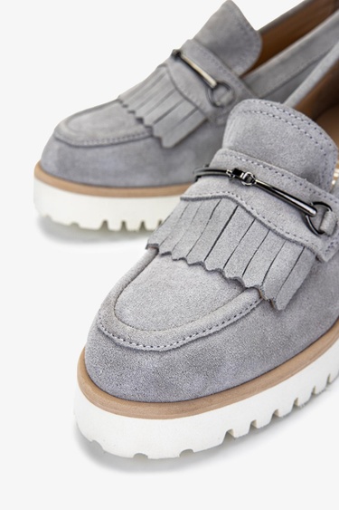  Valmenti Kadın Hakiki Deri Taş Süet Topuklu Ayakkabı