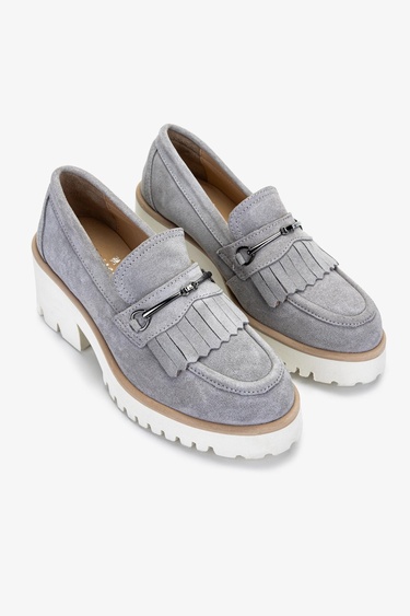  Valmenti Kadın Hakiki Deri Taş Süet Topuklu Ayakkabı