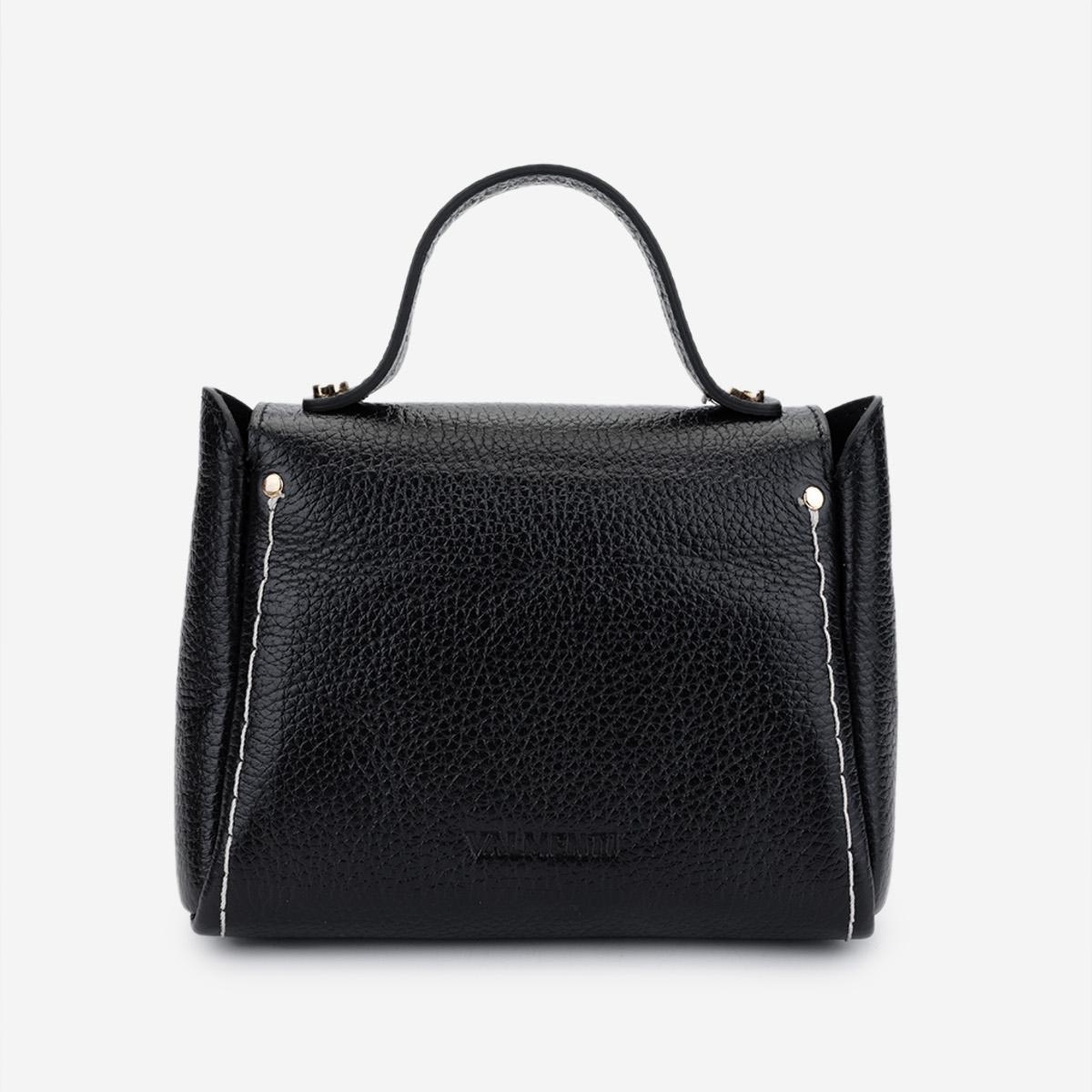 Valmenti Kadın Hakiki Deri Siyah Floter Postacı Çanta