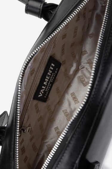  Valmenti Kadın Hakiki Deri Siyah Deri Kol Çantası