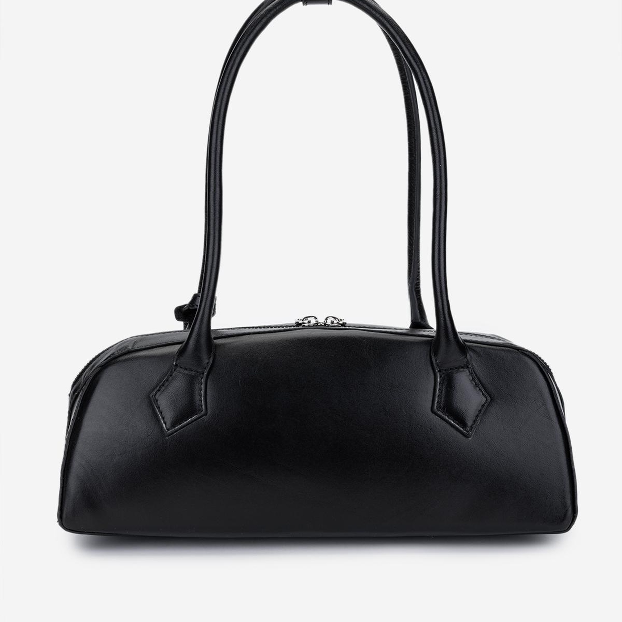 Valmenti Kadın Hakiki Deri Siyah Deri Kol Çantası