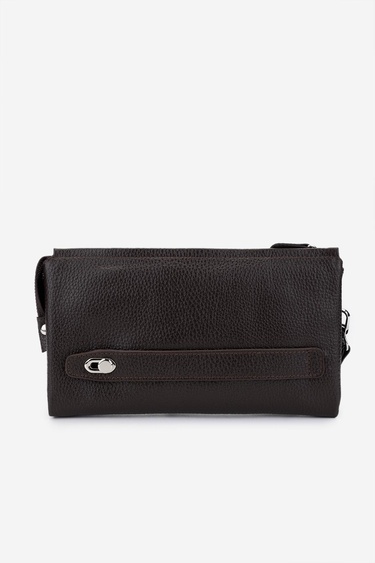  Valmenti Erkek Hakiki Deri Kahverengi El Çantası