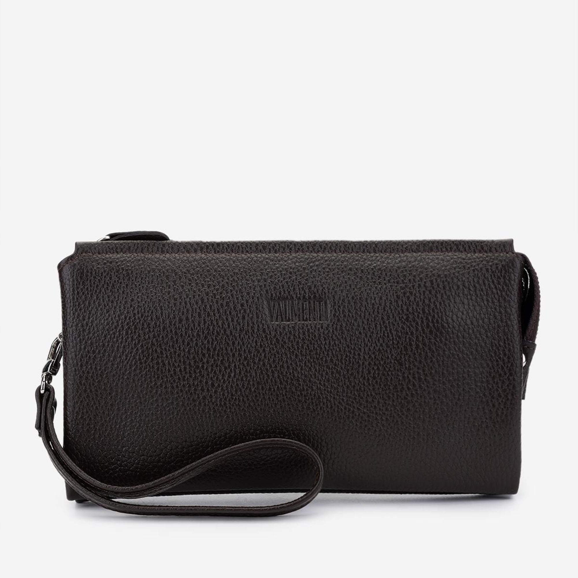 Valmenti Erkek Hakiki Deri Kahverengi El Çantası