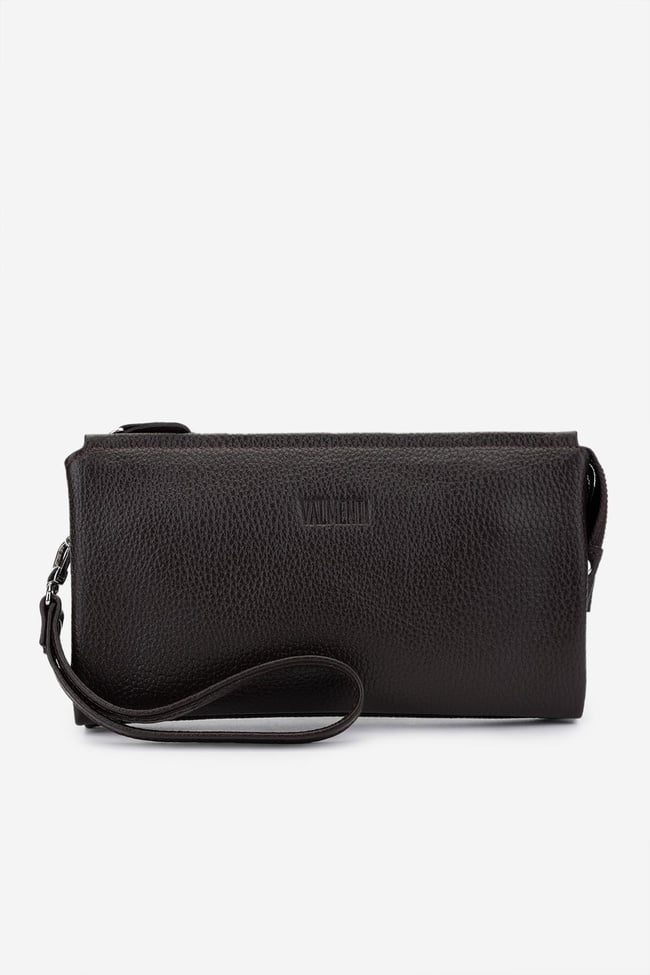  Valmenti Erkek Hakiki Deri Kahverengi El Çantası