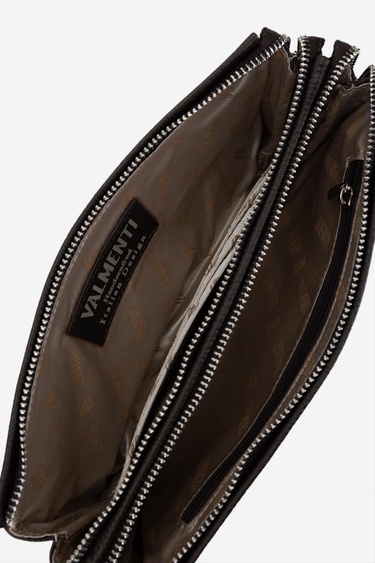  Valmenti Erkek Hakiki Deri Kahverengi El Çantası