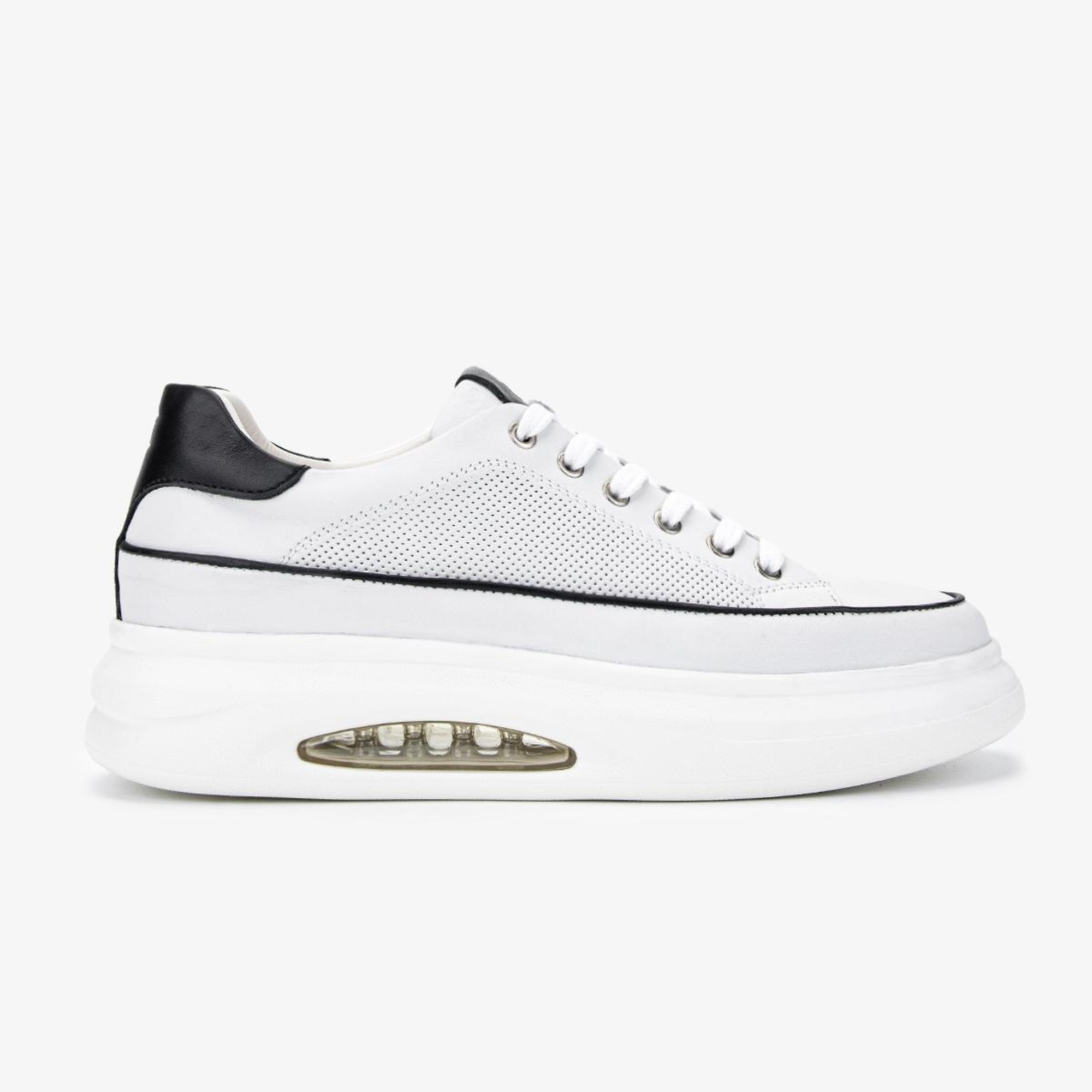 Valmenti Erkek Hakiki Deri Beyaz Sneakers & Spor Ayakkabı