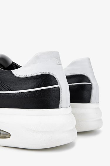  Valmenti Erkek Hakiki Deri Siyah Deri Sneakers & Spor Ayakkabı