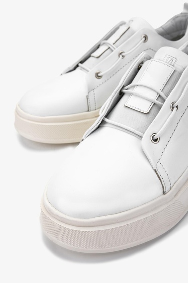  Valmenti Erkek Hakiki Deri Beyaz Sneakers & Spor Ayakkabı