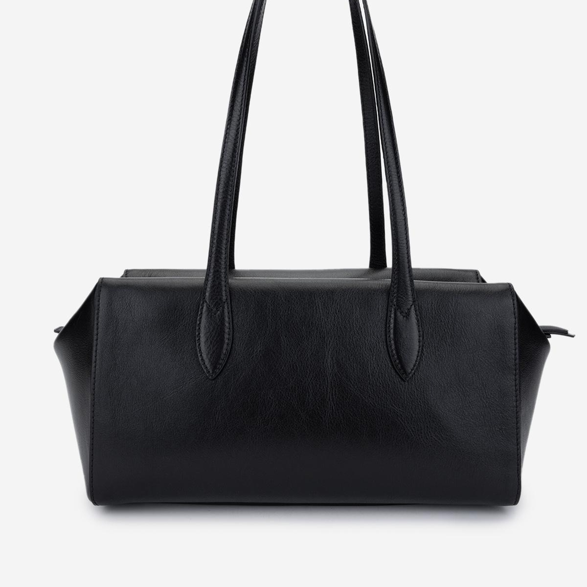 Valmenti Kadın Hakiki Deri Siyah Deri Omuz Çanta