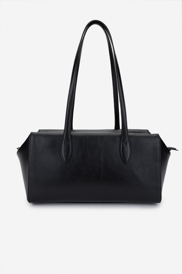  Valmenti Kadın Hakiki Deri Siyah Deri Omuz Çanta