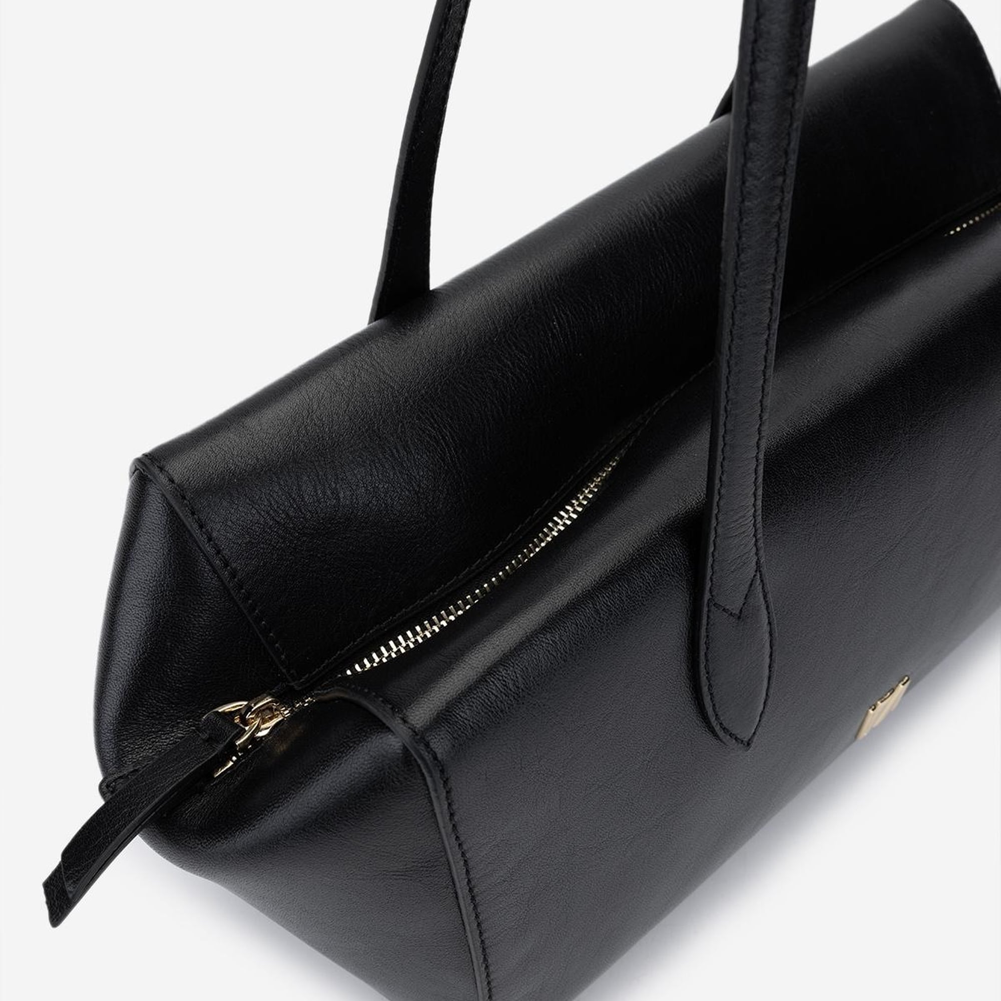 Valmenti Kadın Hakiki Deri Siyah Deri Omuz Çanta