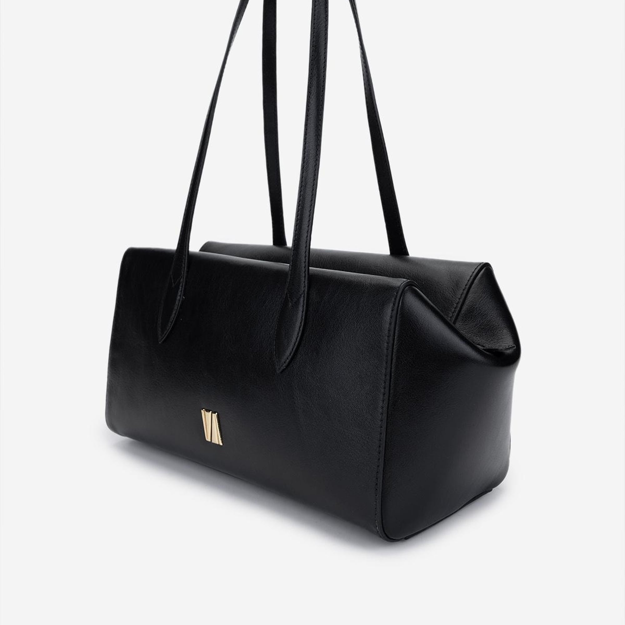 Valmenti Kadın Hakiki Deri Siyah Deri Omuz Çanta