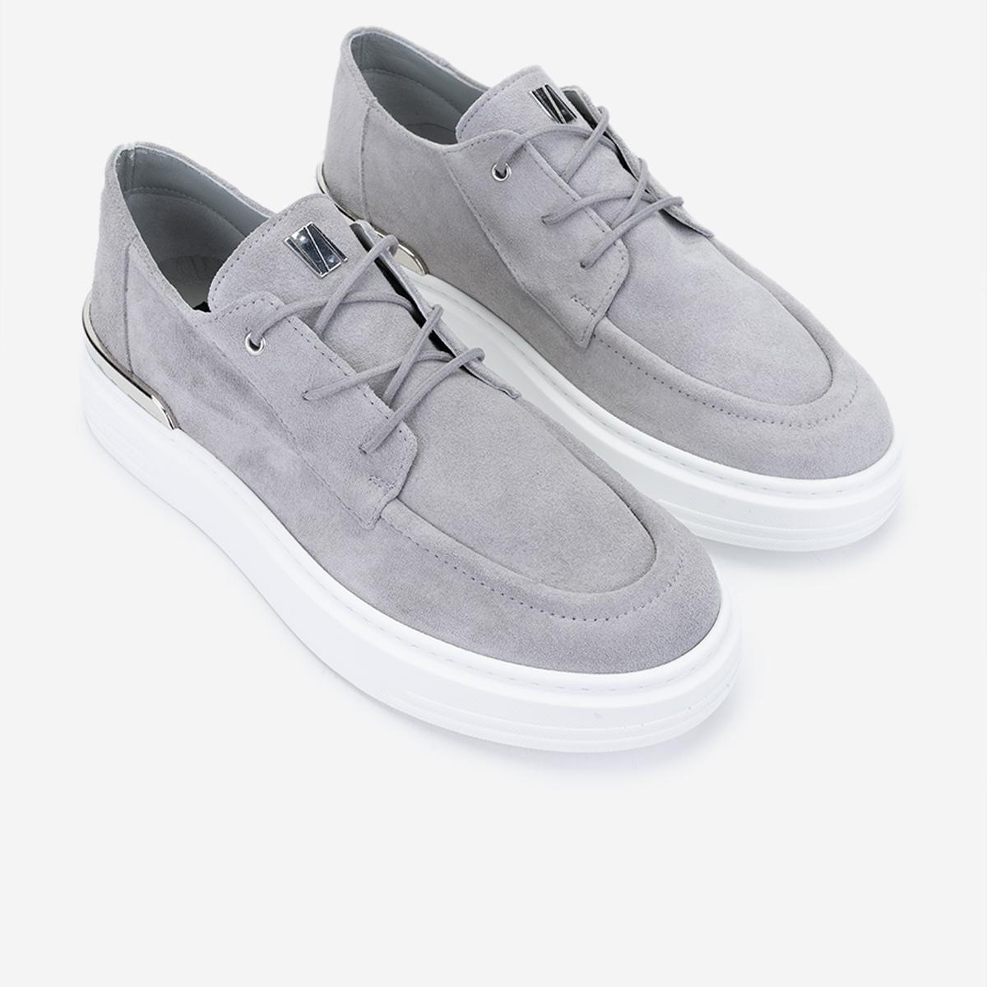 Valmenti Erkek Hakiki Deri Gri Sneakers & Spor Ayakkabı