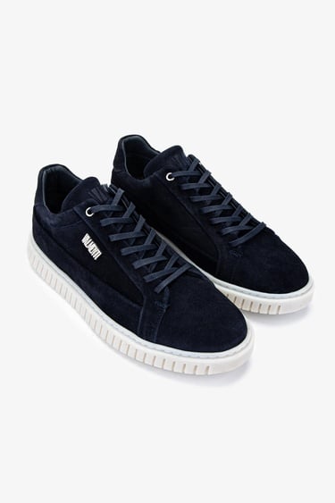  Valmenti Erkek Hakiki Deri Lacivert Süet Sneakers & Spor Ayakkabı