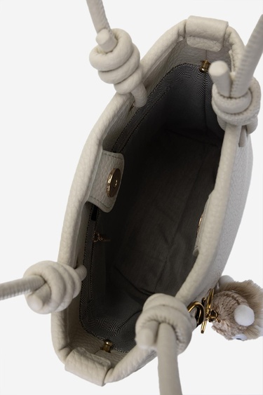  Valmenti Kadın Vegan Bej Omuz Çanta