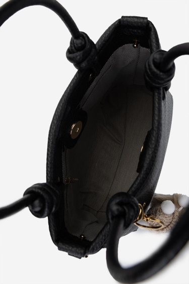  Valmenti Kadın Vegan Siyah Omuz Çanta