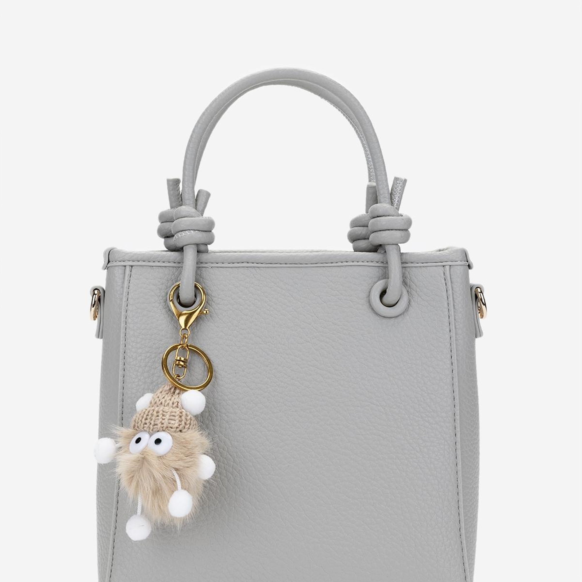 Valmenti Kadın Vegan Gri Omuz Çanta