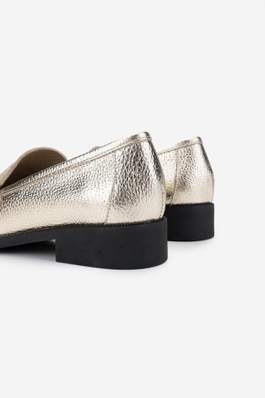  Valmenti Kadın Hakiki Deri Dore Loafer Ayakkabı