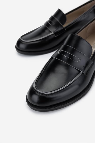  Valmenti Kadın Hakiki Deri Siyah Loafer Ayakkabı