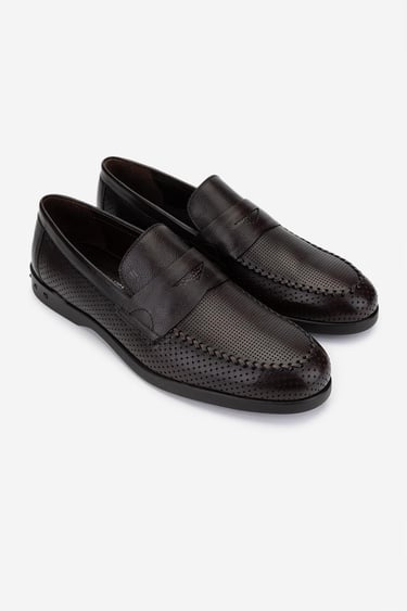  Valmenti Erkek Hakiki Deri Loafer Ayakkabı