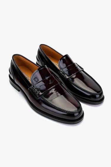  Valmenti Erkek Hakiki Deri Bordo Klasik Ayakkabı