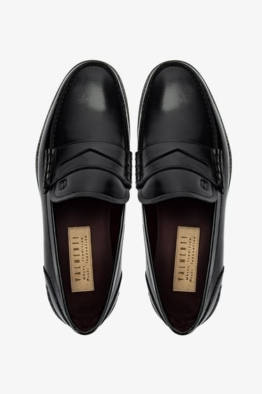  Valmenti Erkek Hakiki Deri Siyah Açma Klasik Ayakkabı