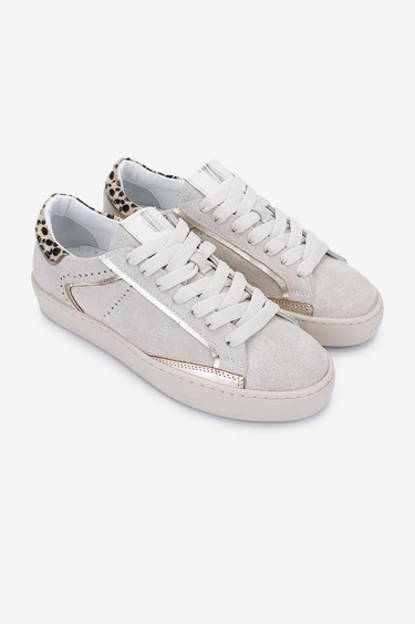  Valmenti Kadın Hakiki Deri Bej Süet Sneakers & Spor Ayakkabı