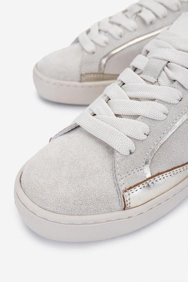  Valmenti Kadın Hakiki Deri Bej Süet Sneakers & Spor Ayakkabı