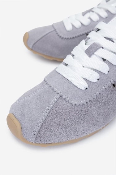  Valmenti Kadın Hakiki Deri Gri Sneakers & Spor Ayakkabı