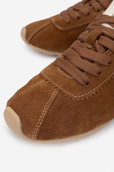  Valmenti Kadın Hakiki Deri Tütün Süet Sneakers & Spor Ayakkabı