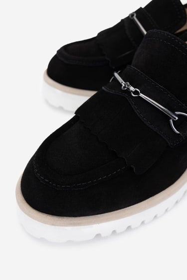  Valmenti Kadın Hakiki Deri Siyah Süet Topuklu Ayakkabı