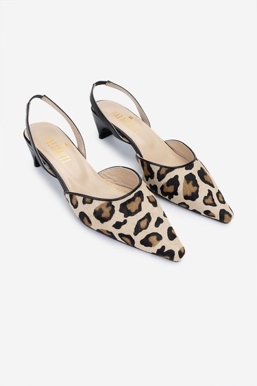  Valmenti Kadın Leopar Topuklu Ayakkabı
