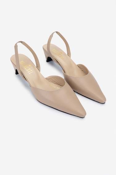  Valmenti Kadın Bej Topuklu Ayakkabı