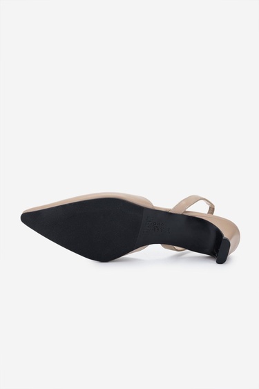  Valmenti Kadın Bej Topuklu Ayakkabı