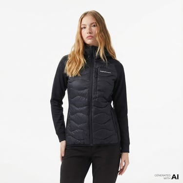  Peak Performance Helium Down Hybrid Hood Kadın Siyah Outdoor Mont