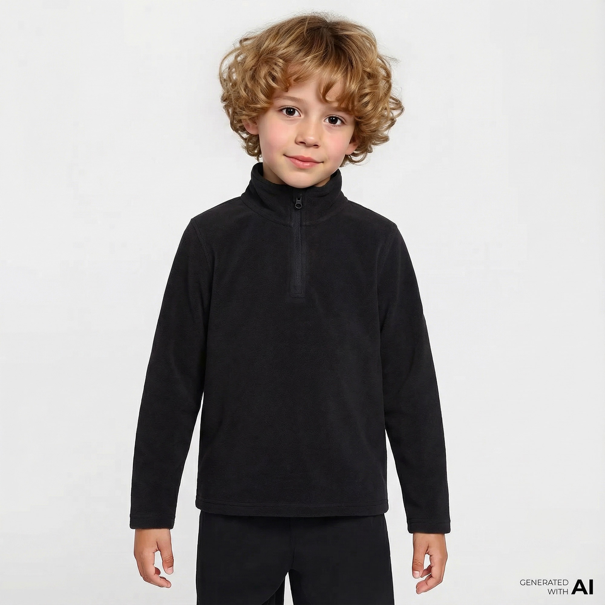 McKinley Amarillo II Çocuk Siyah Polar Üst