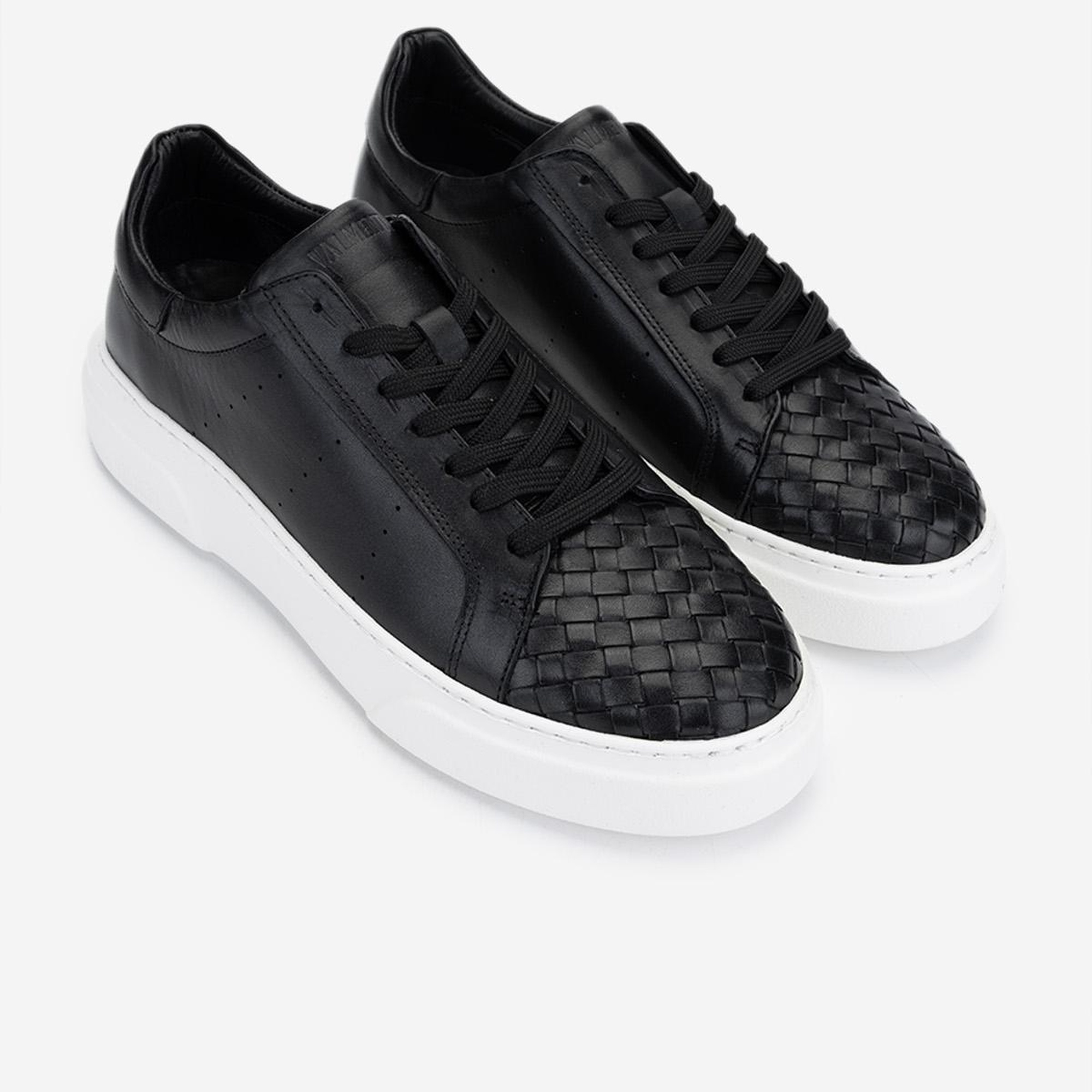 Valmenti Erkek Hakiki Deri Siyah Sneakers & Spor Ayakkabı