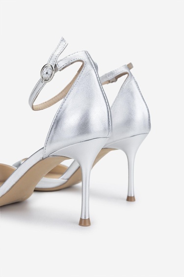  Valmenti Kadın Lame Topuklu Ayakkabı