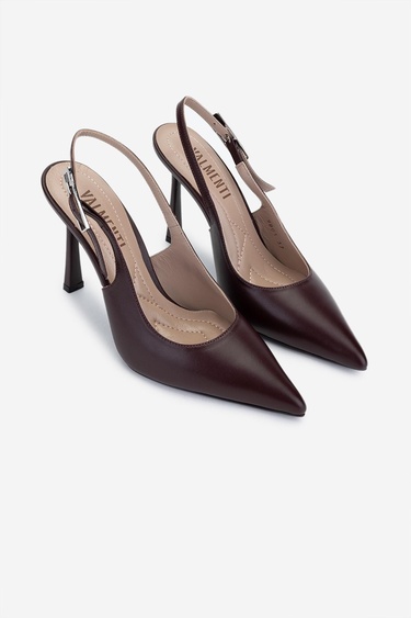  Valmenti Kadın Bordo Topuklu Ayakkabı