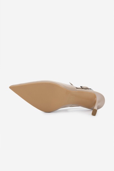  Valmenti Kadın Bej Topuklu Ayakkabı